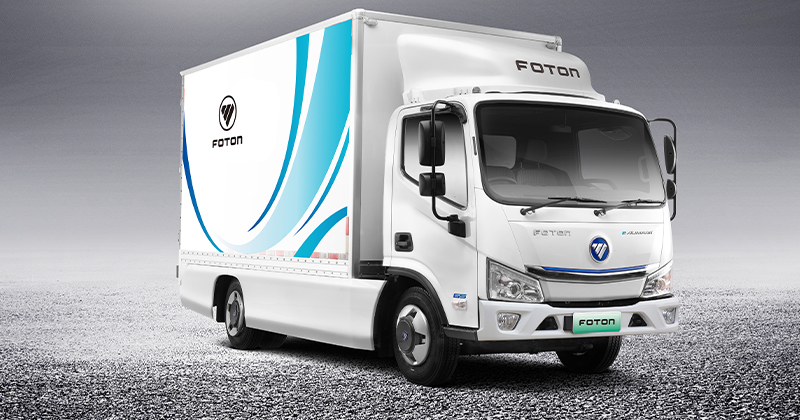 Caminhão 100% elétrico da Foton é projetado para entregas urbanas
