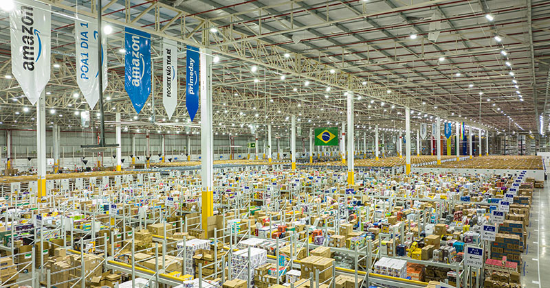 Amazon alcança marca de 100 polos logísticos no Brasil