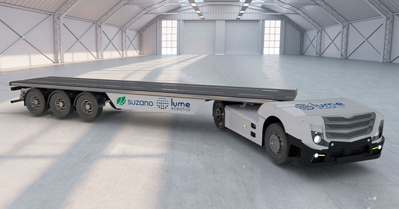 Lume Robotics e Suzano se unem para testar caminhão elétrico autônomo sem cabine  